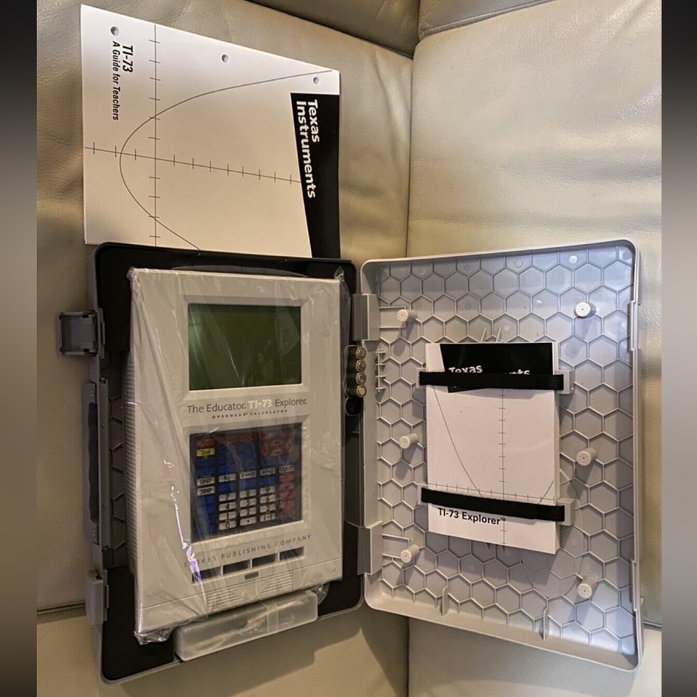 TI-73 Explorer Overhead Graphing Calculator
Texas Instruments with Case